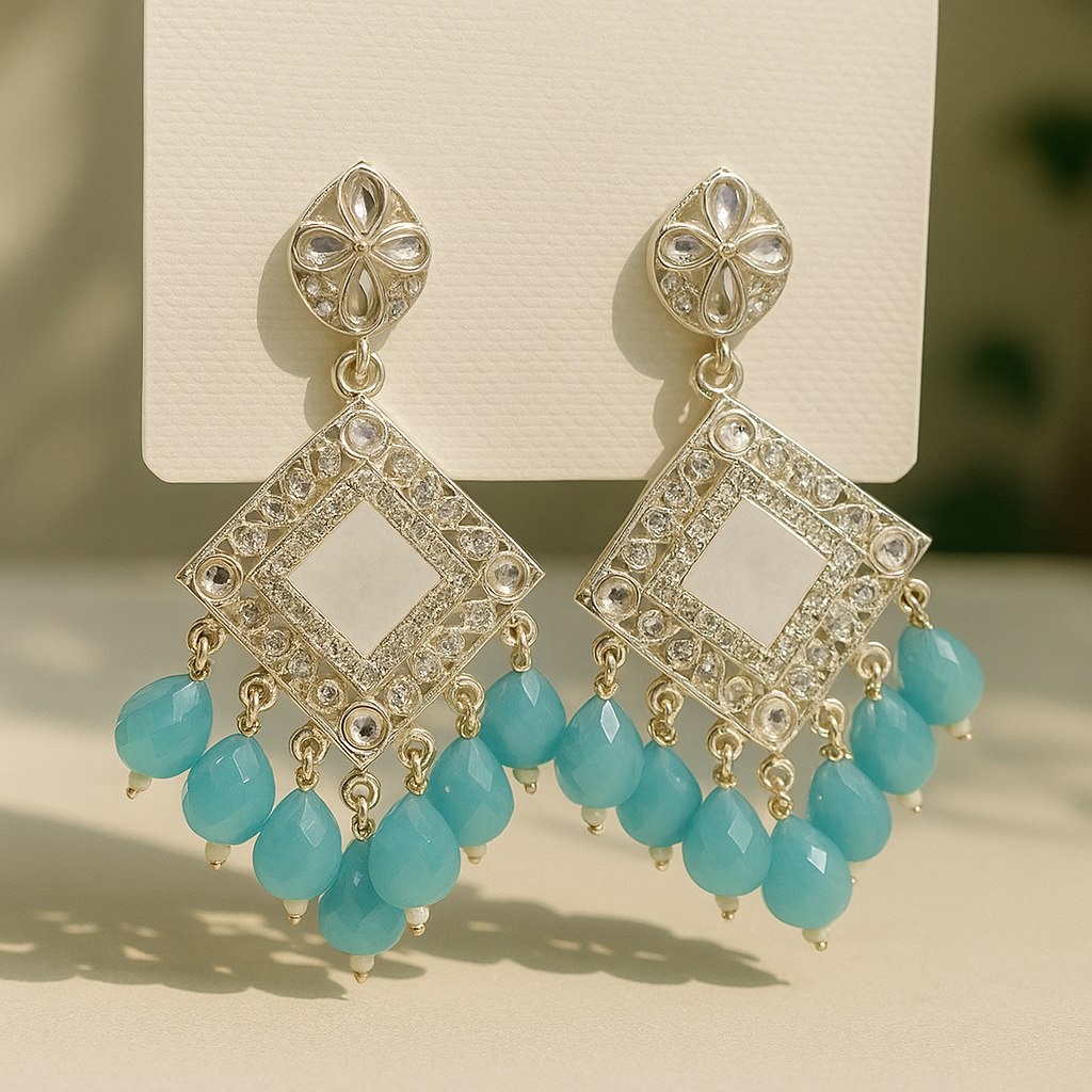 Elegant Silver Plated Stylish Earring