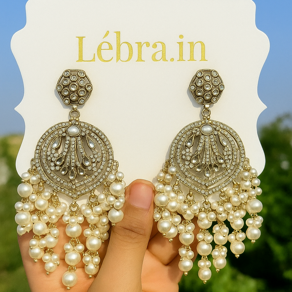 Traditional Chandbali Earrings in 5 colors