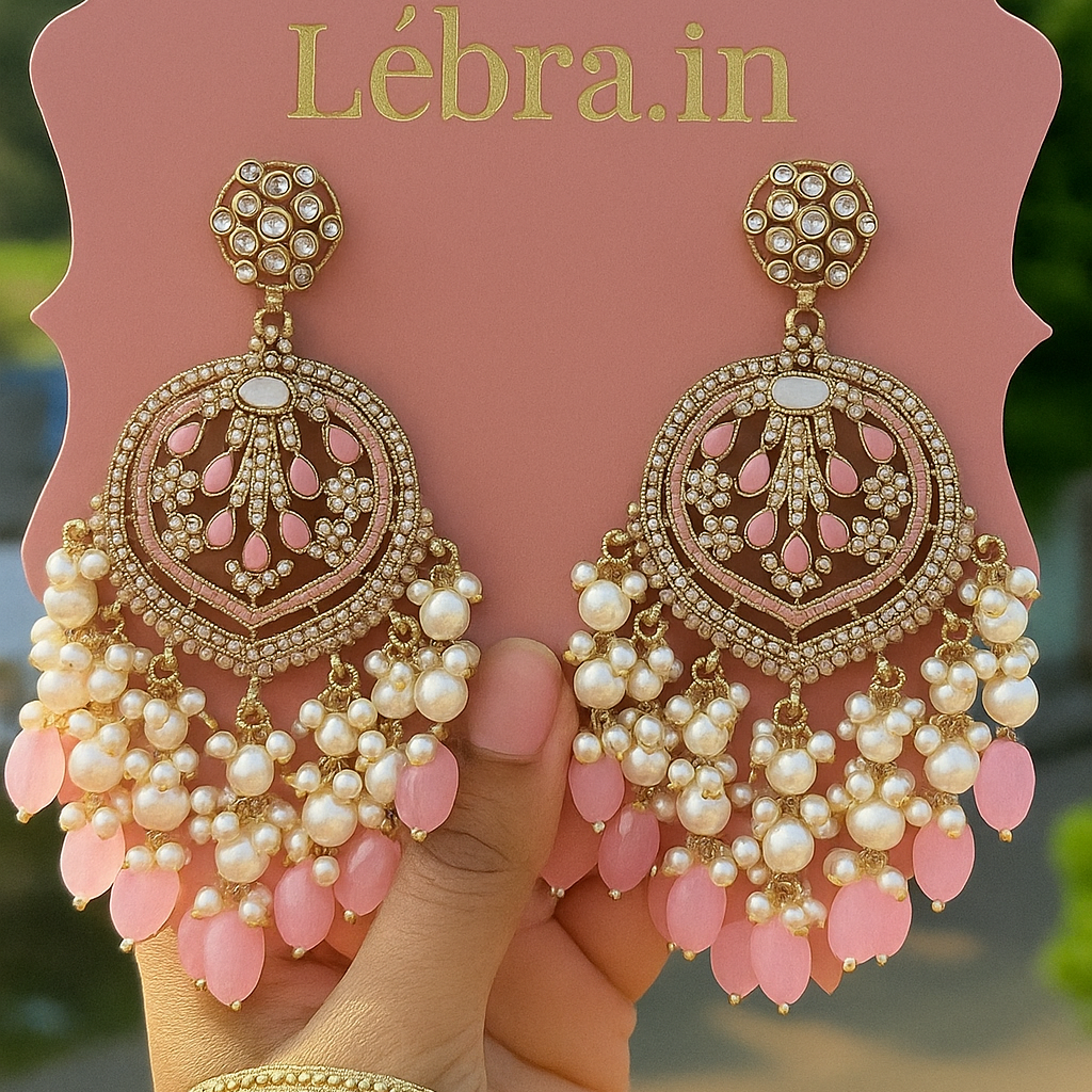 Traditional Chandbali Earrings in 5 colors