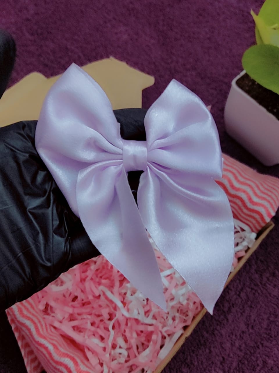 Hair Accessories Set - Clips, Bow & Ring