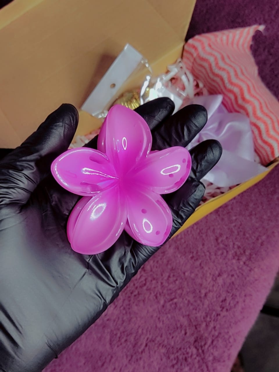 Hair Accessories Set - Clips, Bow & Ring