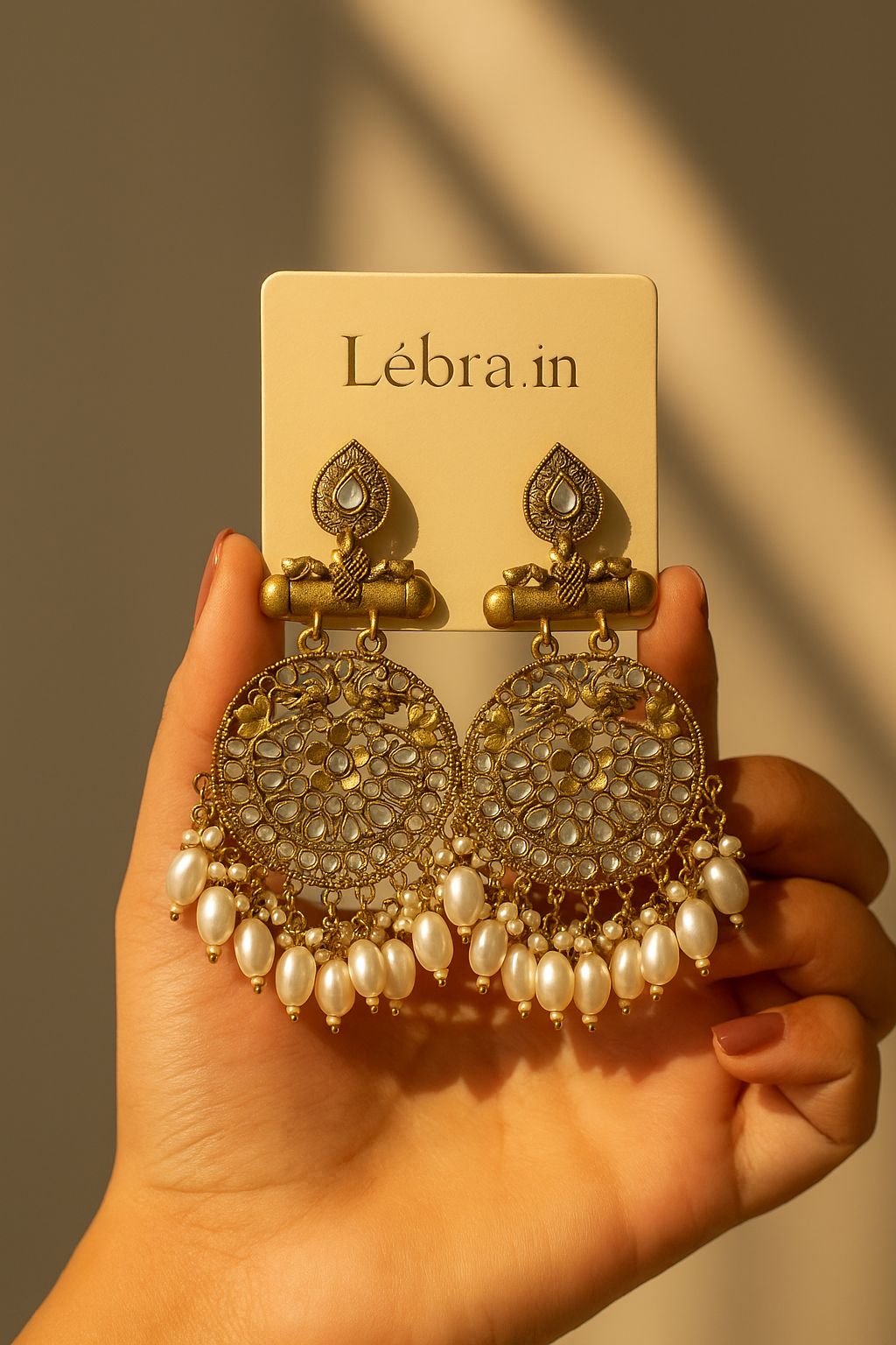 Original Pachhi Jadau Kundan Jhumka